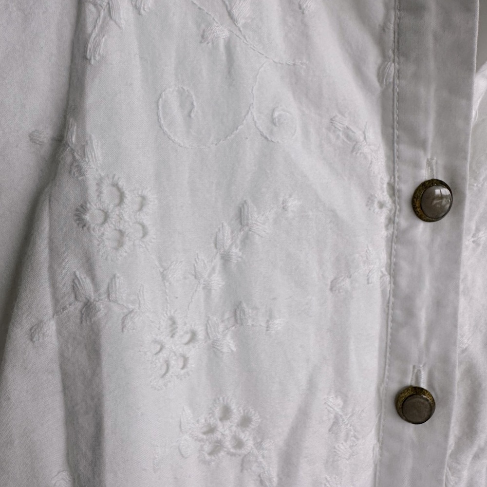 Zara white cotton dress, size S